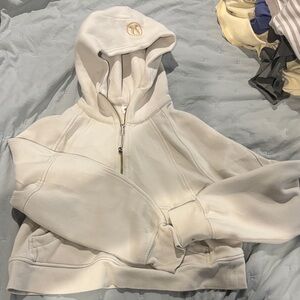 Lululemon cream scuba with gold detail